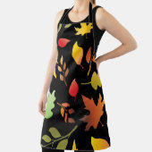 紅葉と列のシームレ落ちたスパターン エプロン (インサイチュ)