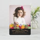 紅葉と実の写真招待状 招待状 (スタンド正面)