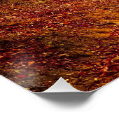 紅葉と木が未舗装道路を覆う ポスター (コーナー)