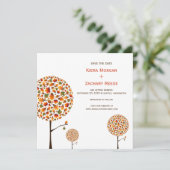 紅葉と木のウェディング・セーブ・ザ・デート セーブザデート (スタンド正面)