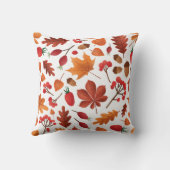 紅葉と果実パターン感謝祭 クッション (裏面)