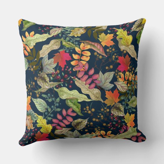 紅葉と果実 |ミックスとマッチ クッション (裏面)