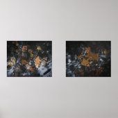 紅葉と神秘的な水の中のドングリ (正面)