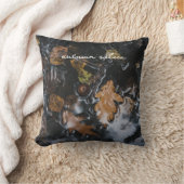 紅葉と神秘的な水の中のドングリ クッション (ブランケット)