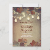 紅葉と素朴メイソン・ジャースが日付を保存 セーブザデート (正面)