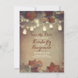 紅葉と素朴メイソン・ジャースが日付を保存 セーブザデート