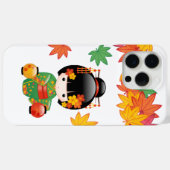 紅葉と緑の着物のこけし人形 Case-Mate iPhoneケース (裏面 (横))