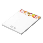 紅葉と縁ど葉 ノートパッド (回転)