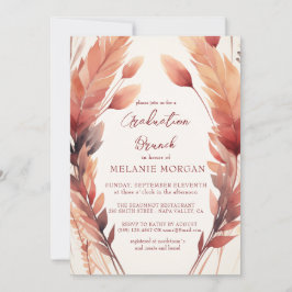 紅葉と羽のブライダルシャワー 招待状