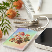 紅葉と花秋ブーケアート キーホルダー (正面右)