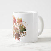 紅葉と花秋ブーケアート ジャンボコーヒーマグカップ (正面右)