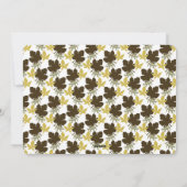 紅葉と華やかな幸せな感謝祭の写真 シーズンカード (裏面)