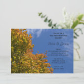 紅葉と青空の結婚後ブランチ 招待状 (スタンド正面)