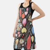 紅葉と鳥。 エプロン (インサイチュ)