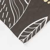 紅葉と鳥。 フリースブランケット (角)