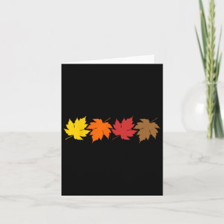 紅葉と10月の秋 カード