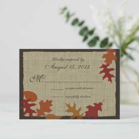 紅葉とBurlap RSVP (スタンド正面)