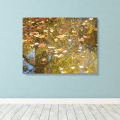 紅葉とGreenbeltでのストリーム反射 キャンバスプリント (インサイチュ (ウッドフロア))