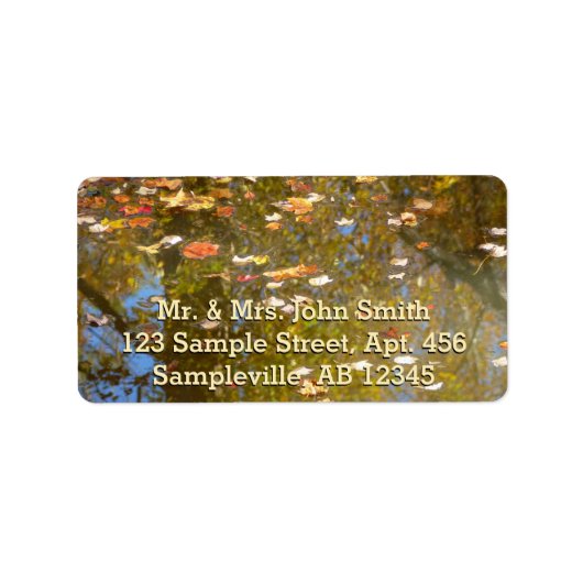 紅葉とGreenbeltでのストリーム反射 ラベル (正面)