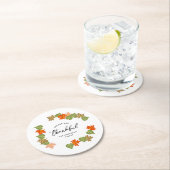 紅葉に恵まれ感謝の秋 ラウンドペーパーコースター (インサイチュ)