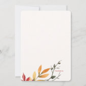 紅葉のご案内 招待状 (裏面)