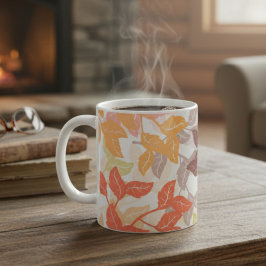 紅葉のぬくもり あたたかな秋 コーヒーマグカップ