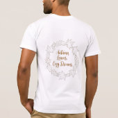 紅葉のほっこりリース Tシャツ (裏面)