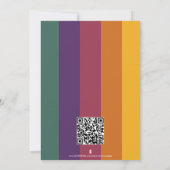 紅葉のアウトラインカードとカラーマッチング 招待状 (裏面)