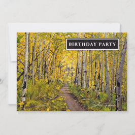 紅葉のアスペン ツリーの森