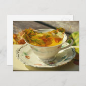 紅葉のイギリス茶 オータム コテージ ポストカード (正面/裏面)