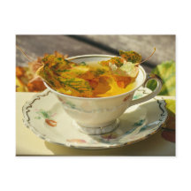 紅葉のイギリス茶 オータム コテージ ポストカード