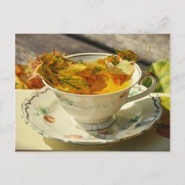 紅葉のイギリス茶 オータム コテージ ポストカード