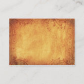 紅葉のウェディングレセプションマップカード エンクロージャーカード (裏面)