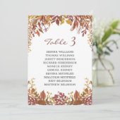 紅葉のウェディング席札 招待状 (スタンド正面)