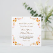 紅葉のウェディング招待状カード 招待状 (スタンド正面)