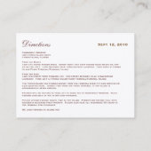 紅葉のウェディング案内カード エンクロージャーカード (裏面)