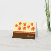 紅葉のウェディング サンキューカード (正面)