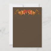紅葉のウェディング 招待状 (裏面)