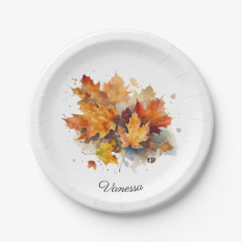 紅葉のカスタマイズが可能 ペーパープレート