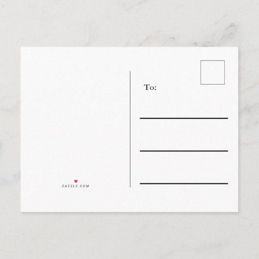 紅葉のカスタムな移動発表 案内ポストカード (裏面)