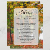 紅葉のカスタムな結婚式メニュー メニュー (正面/裏面)