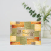 紅葉のカラーブロック ポストカード (スタンド正面)