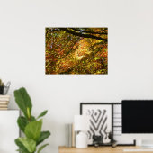 紅葉のキャノピーI黄色の秋自然 ポスター (ホームオフィス)