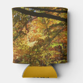 紅葉のキャノピーI黄色の秋自然 缶クーラー (裏面)