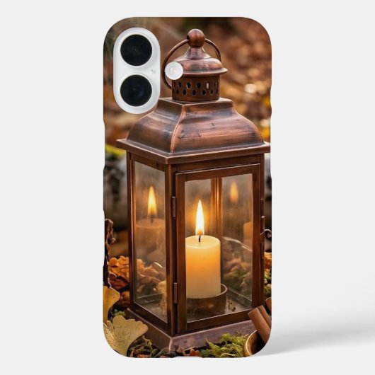 紅葉のキャンドルランタンのiPhoneケース Case-Mate iPhoneケース (裏面)