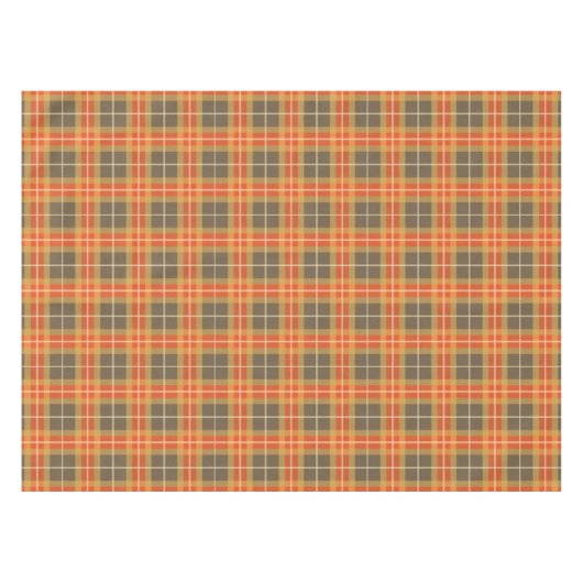 紅葉のクラシックの格子縞 テーブルクロス (正面(横))