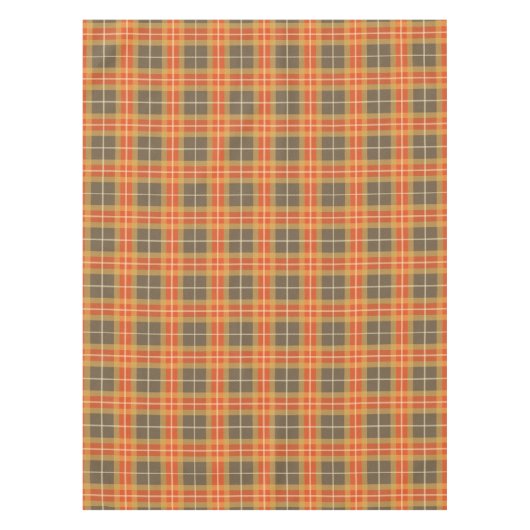 紅葉のクラシックの格子縞 テーブルクロス (正面)