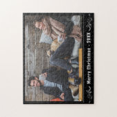 紅葉のクリスマスフルフォトメリークリスマス ジグソーパズル (縦)