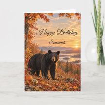 紅葉のクロクマの誕生日