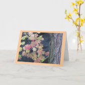 紅葉のグリーティングカード カード (黄色い花)